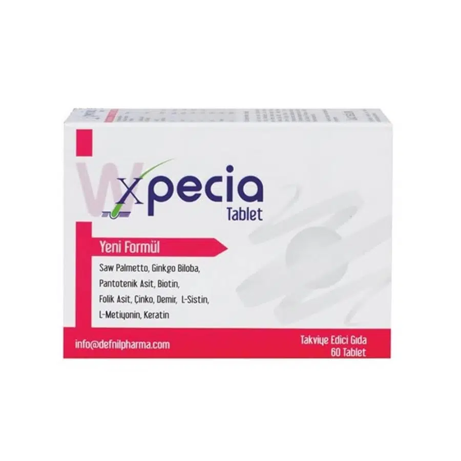XPECİA KADIN TİPİ SAÇ DÖKÜLMESİ İÇİN BİTKİSEL TABLET 60 ADET