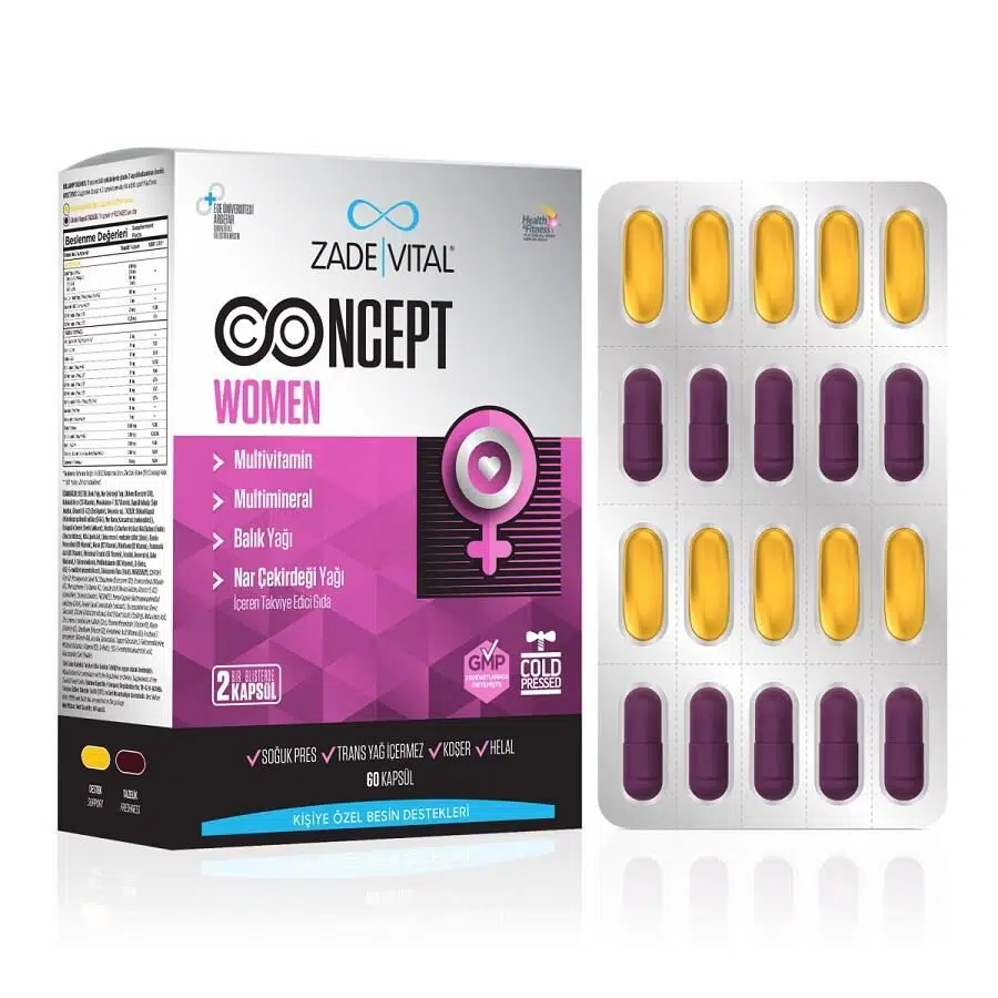 ZADE VITAL CONSEPT WOMEN KAPSÜL 60 ADET
